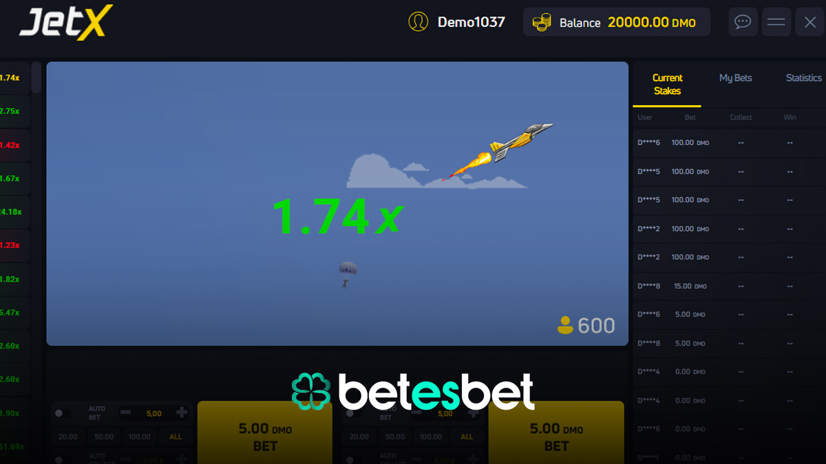 Betesbet JetX oyunu